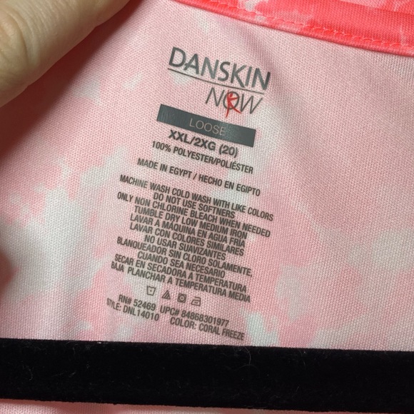NWOT Danskin Now Hot Pink Short Sleeve Dri-More Shirt - Picture 6 of 7